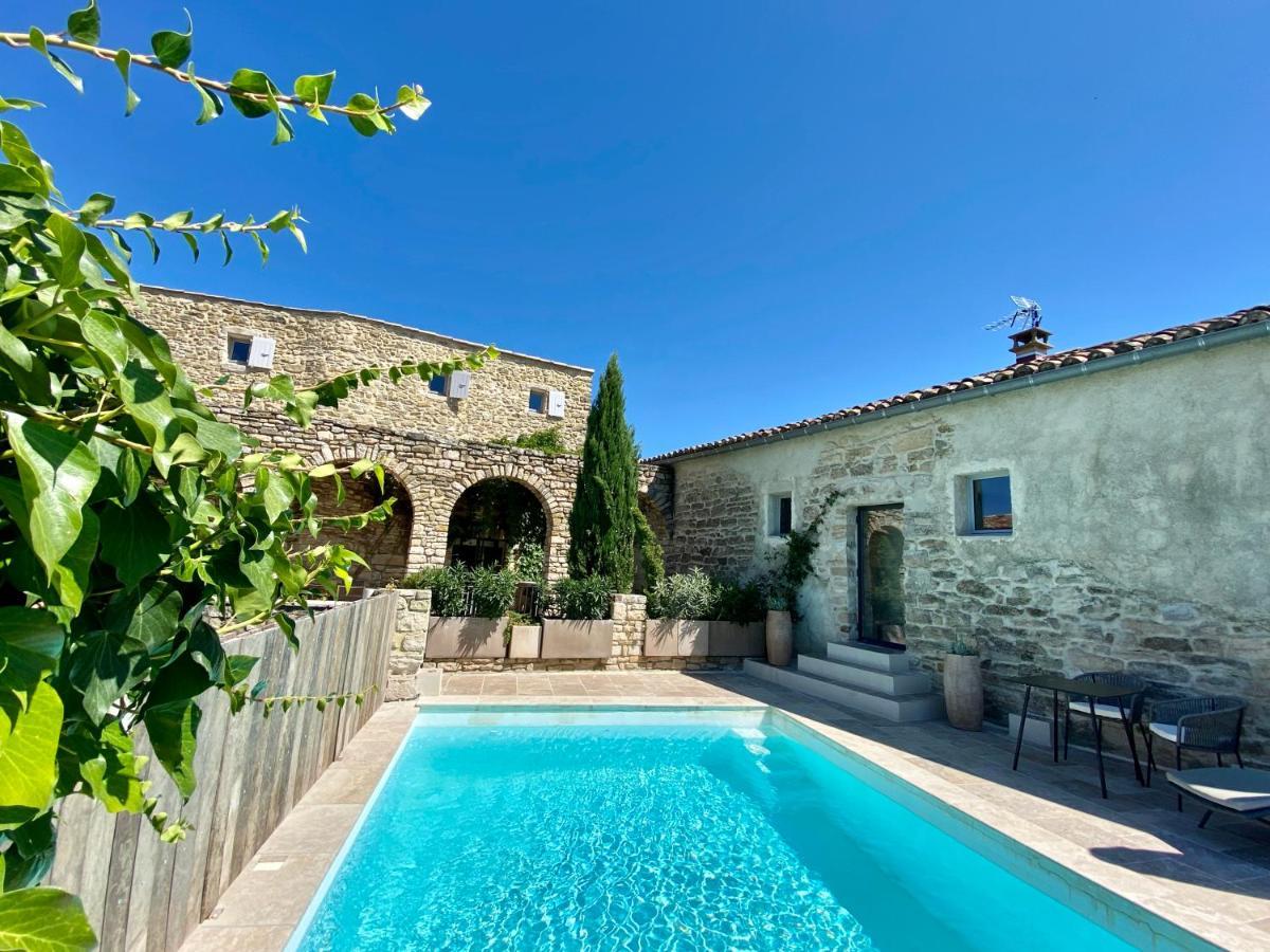 La Maison Des Vendangeurs - Table D'Hotes Le Soir Du Jeudi Au Dimanche- Jacuzzi - Balneo Spa - Acces Piscine Pour Toutes Les Chambres Sauf Studio Coquet- Piscine De Mai A Mi-Octobre Martignargues Zewnętrze zdjęcie